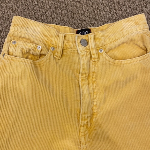 Yellowish orange corduroy flare jeans - Picture 3 of 5